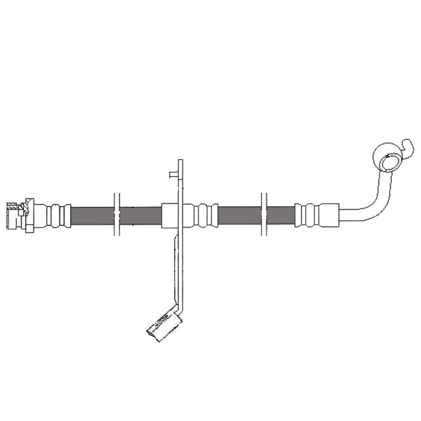 Centric Front Passenger Side Brake Hose 150.50057