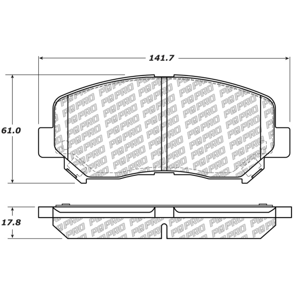 Centric Posi Quiet Pro™ Ceramic Front Disc Brake Pads 500.16400