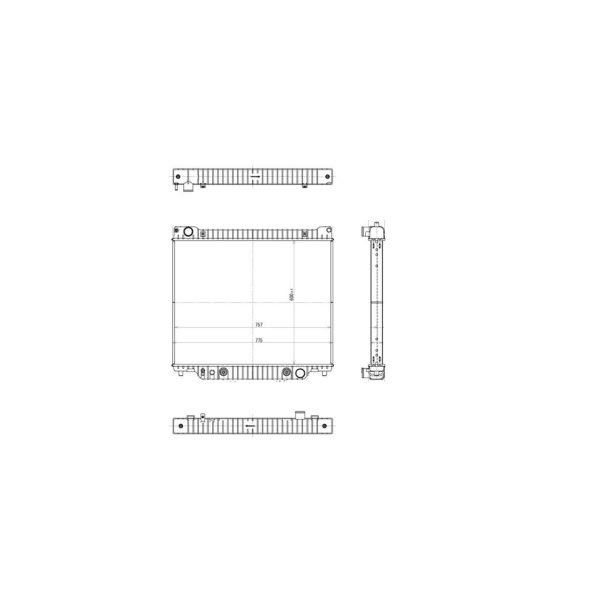 TYC Engine Coolant Radiator 1995