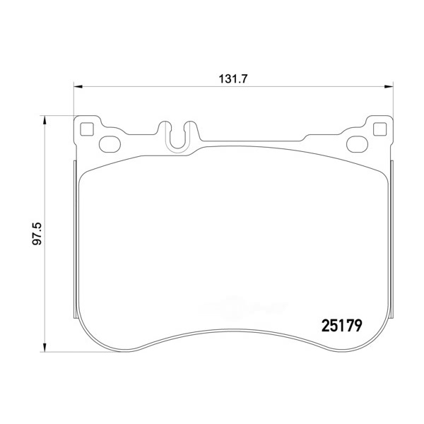 brembo Premium Low-Met OE Equivalent Front Brake Pads P50095
