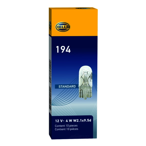 Hella 194 Standard Series Incandescent Miniature Light Bulb 194