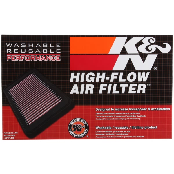 K&N 33 Series Panel Red Air Filter （13.5" L x 7.125" W x 1.563" H) 33-2123