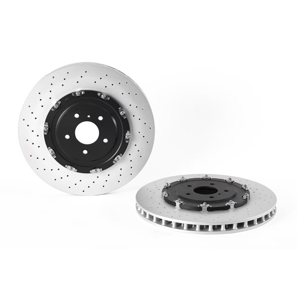 brembo OE Replacement Drilled Vented Front Brake Rotor 09.B386.13