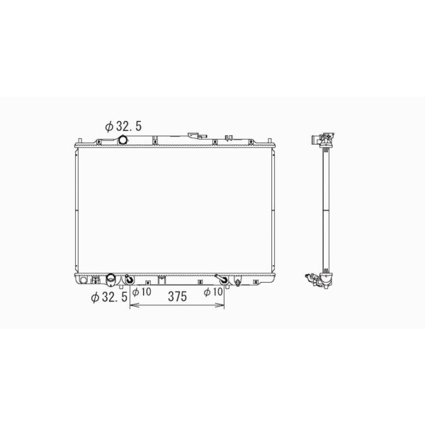 TYC Engine Coolant Radiator 2740