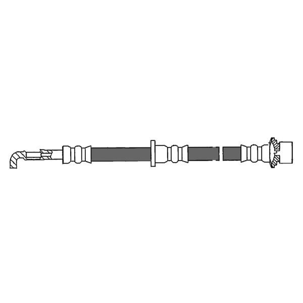 Centric Front Driver Side Brake Hose 150.44116