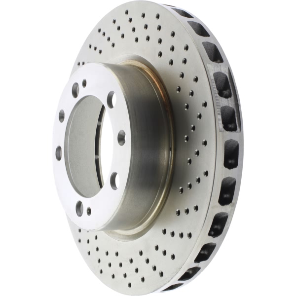 Centric SportStop Drilled 1-Piece Front Passenger Side Brake Rotor 128.37028