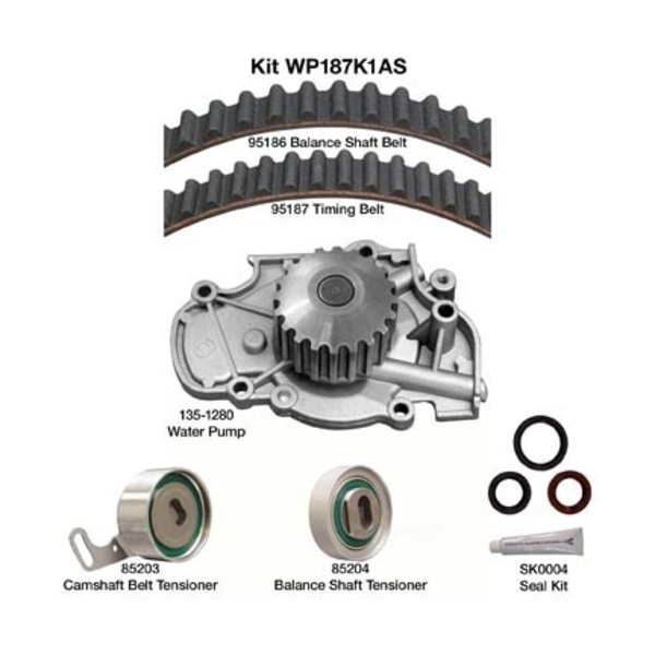 Dayco Timing Belt Kit With Water Pump WP187K1AS