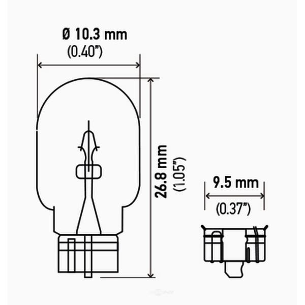 Hella 158Tb Standard Series Incandescent Miniature Light Bulb 158TB