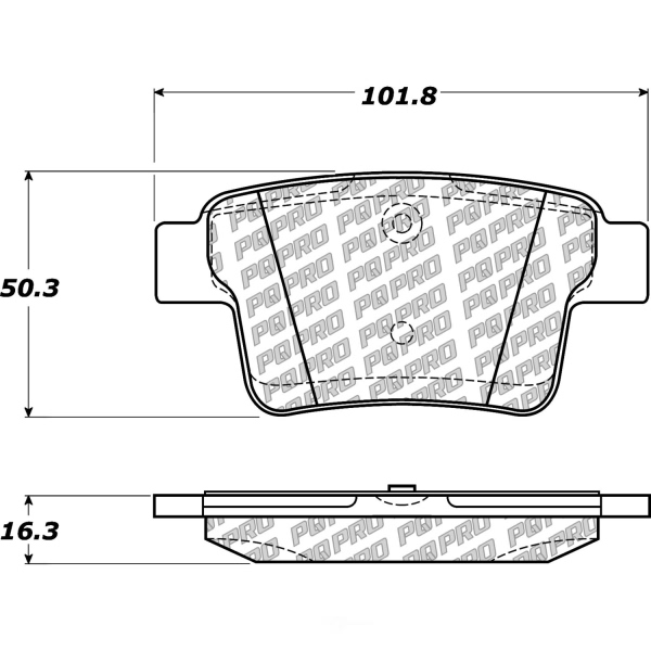 Centric Posi Quiet Pro™ Ceramic Rear Disc Brake Pads 500.10710