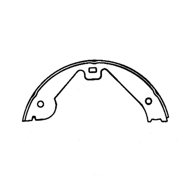 Centric Premium Rear Parking Brake Shoes 111.08700