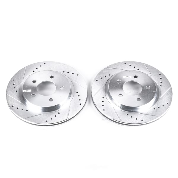 Power Stop PowerStop Evolution Performance Drilled, Slotted& Plated Brake Rotor Pair AR8174XPR