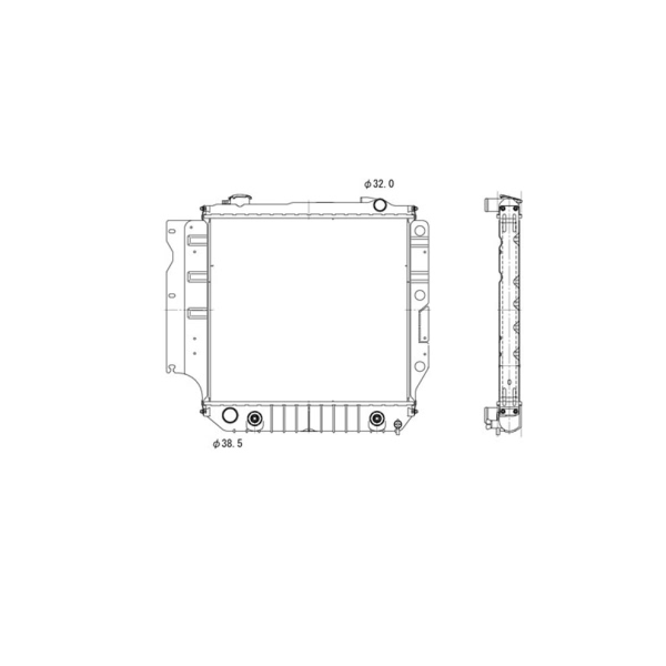 TYC Engine Coolant Radiator 2102