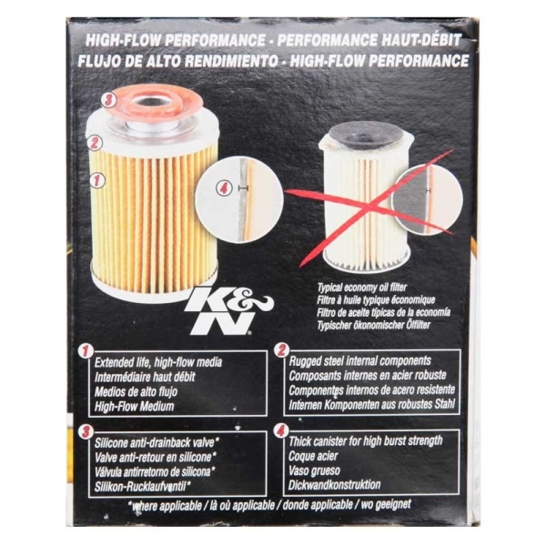 K&N Performance Gold™ Wrench-Off Oil Filter HP-1002