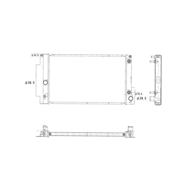 TYC Engine Coolant Radiator 13001