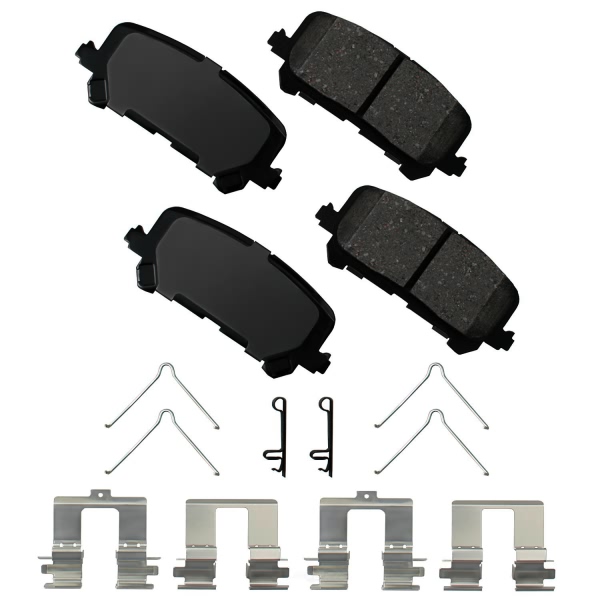 Akebono Pro-ACT™ Ultra-Premium Ceramic Rear Disc Brake Pads ACT1281