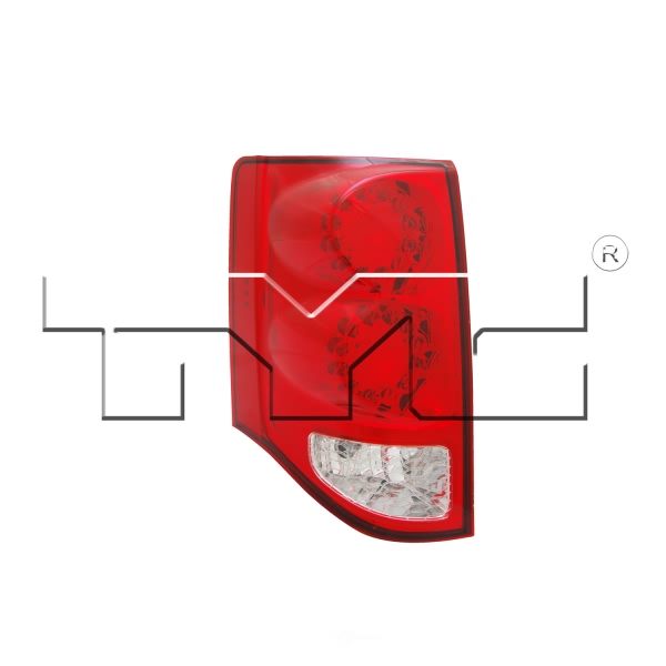 TYC Driver Side Replacement Tail Light 11-6370-00