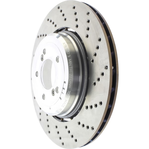 Centric SportStop Drilled 1-Piece Rear Passenger Side Brake Rotor 128.34083