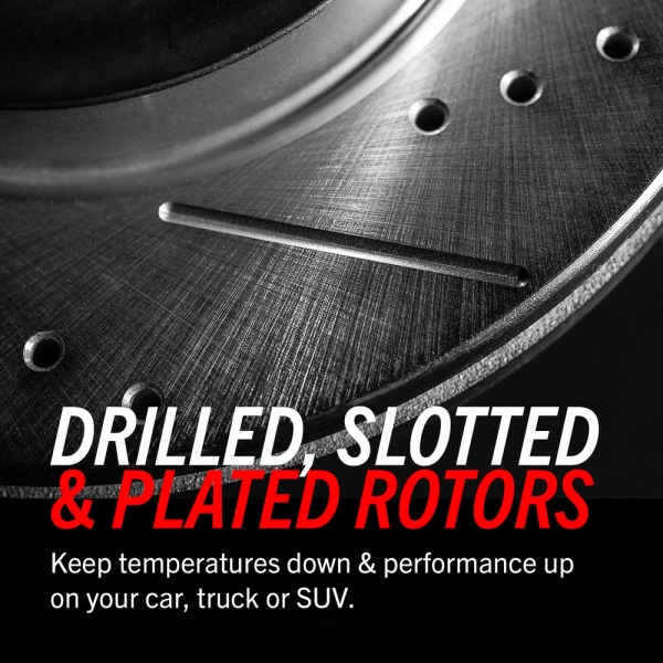 Power Stop PowerStop Evolution Performance Drilled, Slotted& Plated Brake Rotor Pair AR8641XPR