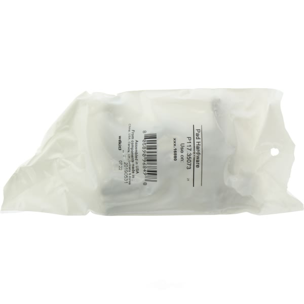 Centric Posi Quiet™ Semi-Metallic Front Disc Brake Pads 104.16880