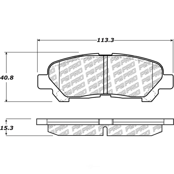 Centric Posi Quiet Pro™ Ceramic Rear Disc Brake Pads 500.13250