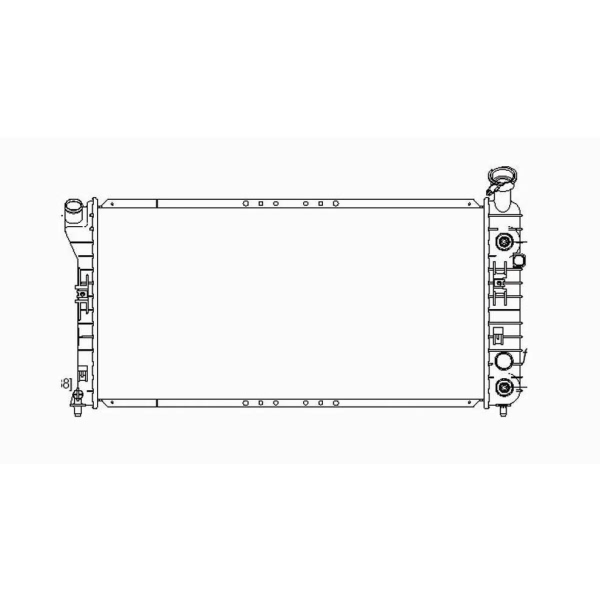 TYC Engine Coolant Radiator 2343