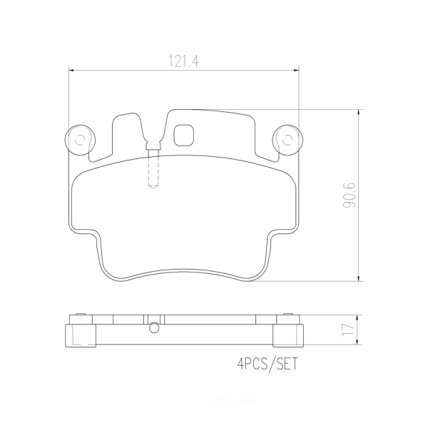 brembo Premium Ceramic Front Disc Brake Pads P65009N