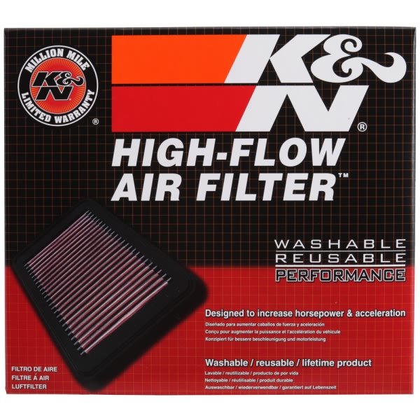 K&N 33 Series Panel Red Air Filter （11.375" L x 8.5" W x 0.938" H) 33-2287