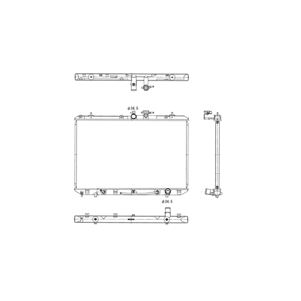 TYC Engine Coolant Radiator 13024