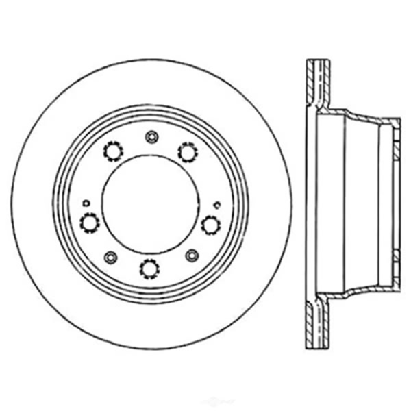 Centric SportStop Slotted 1-Piece Rear Driver Side Brake Rotor 126.37040