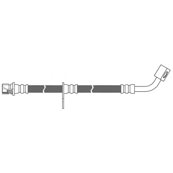 Centric Front Passenger Side Brake Hose 150.62185