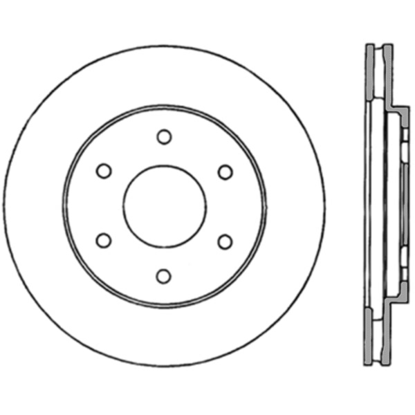 Centric Premium™ High Carbon Alloy Brake Rotor 125.42084