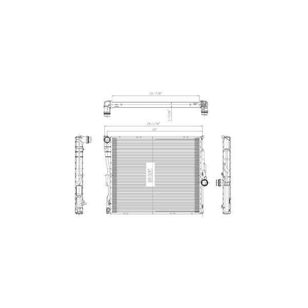 TYC Engine Coolant Radiator 2771