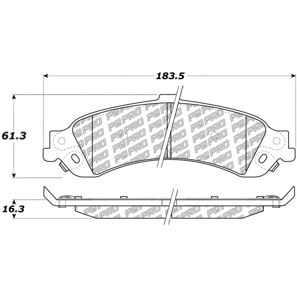 Centric Posi Quiet Pro™ Ceramic Rear Disc Brake Pads 500.08340