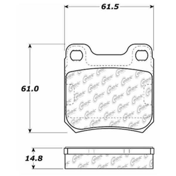 Centric Posi Quiet™ Ceramic Brake Pads With Shims 105.07091