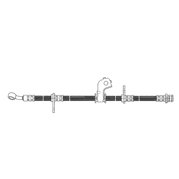 Centric Front Passenger Side Brake Hose 150.40050