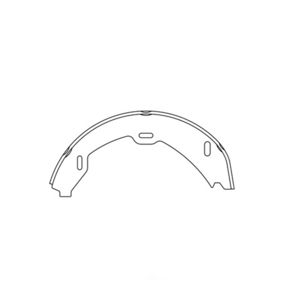 Centric Premium Rear Parking Brake Shoes 111.08220