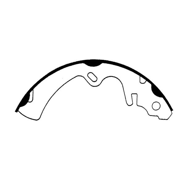 Centric Premium Rear Drum Brake Shoes 111.05250