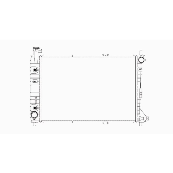 TYC Engine Coolant Radiator 2138