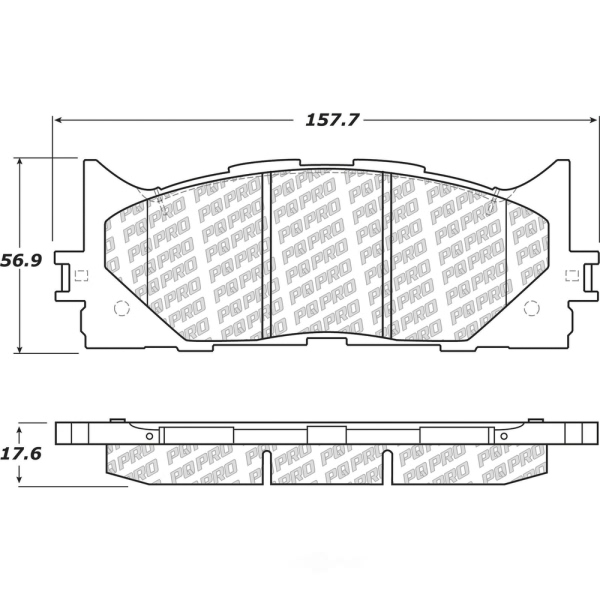 Centric Posi Quiet Pro™ Ceramic Front Disc Brake Pads 500.12930