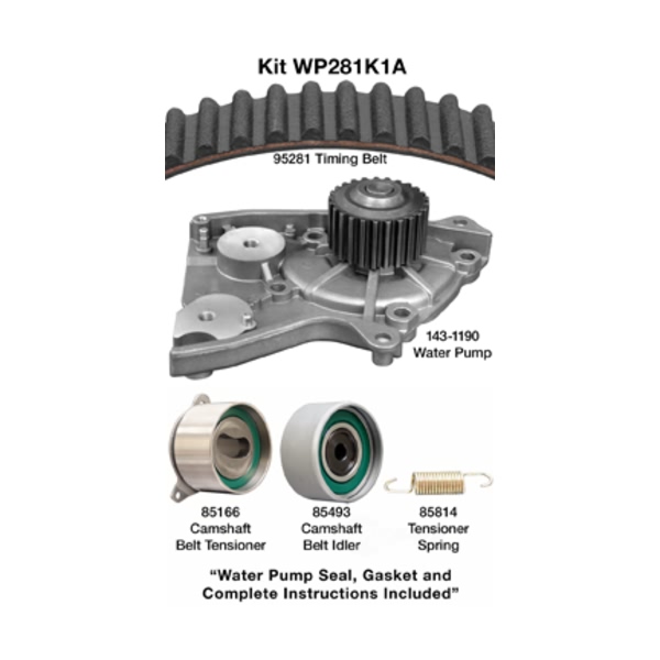 Dayco Timing Belt Kit With Water Pump WP281K1A