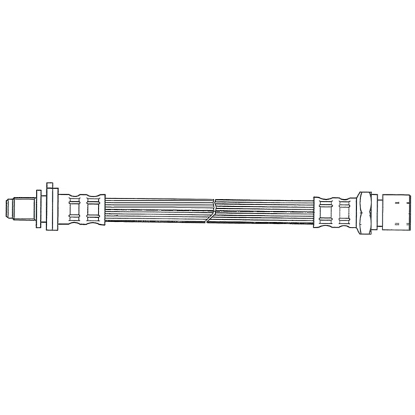 Centric Rear Brake Hose 150.38304