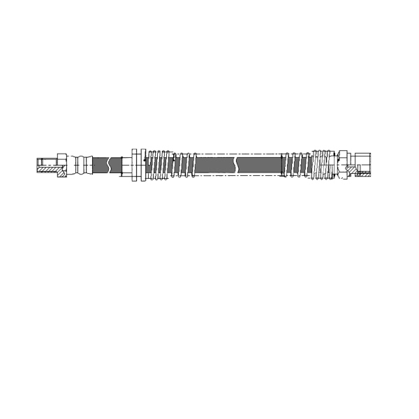 Centric Front Brake Hose 150.37015