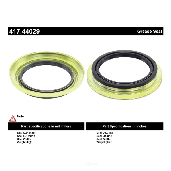 Centric Premium™ Front Outer Wheel Seal 417.44029