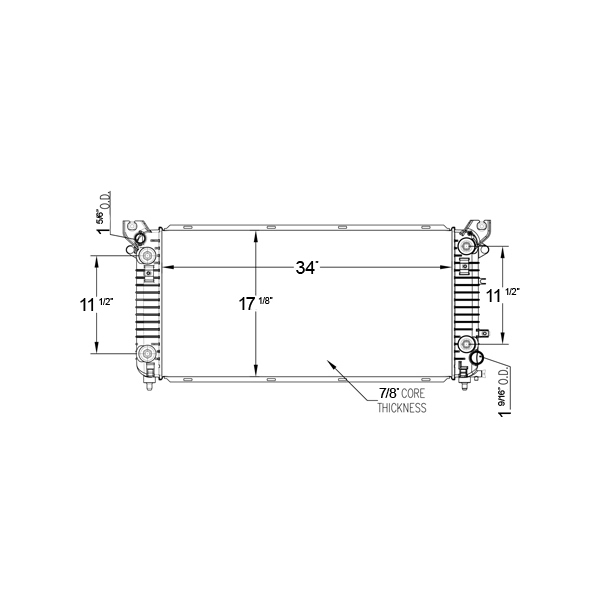 TYC Engine Coolant Radiator 13396