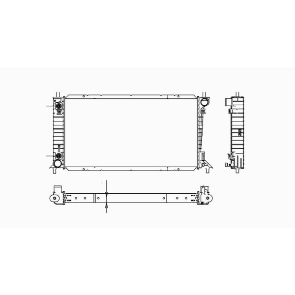 TYC Engine Coolant Radiator 2401