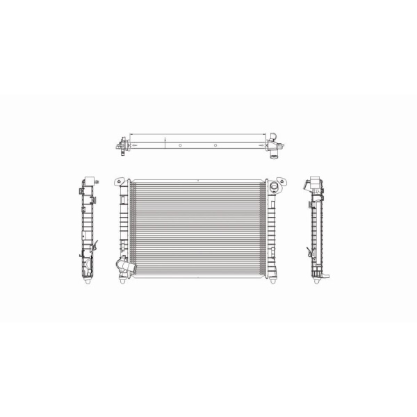 TYC Engine Coolant Radiator 2747