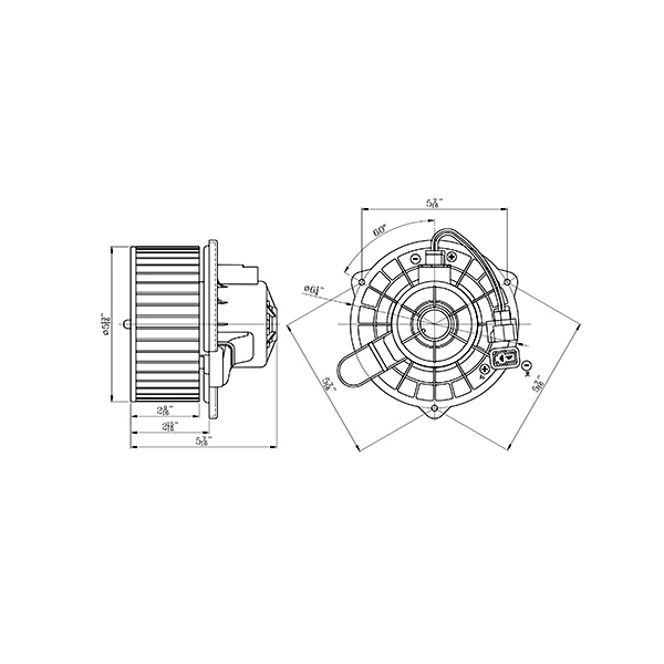 TYC TYC HVAC Blower Motor 700278