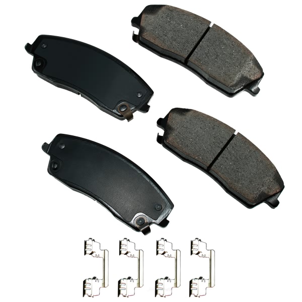 Akebono Pro-ACT™ Ultra-Premium Ceramic Front Disc Brake Pads ACT1056