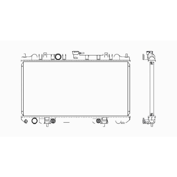 TYC Engine Coolant Radiator 2469