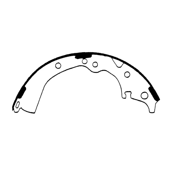 Centric Premium Rear Drum Brake Shoes 111.05050